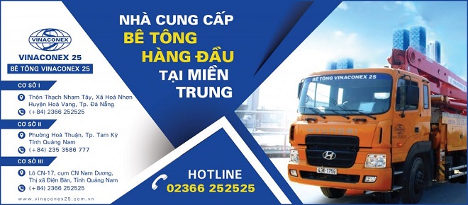 Đơn vị cung cấp bê-tông uy tín, chất lượng tại Đà Nẵng và khu vực miền Trung – Bê-tông Vinaconex 25