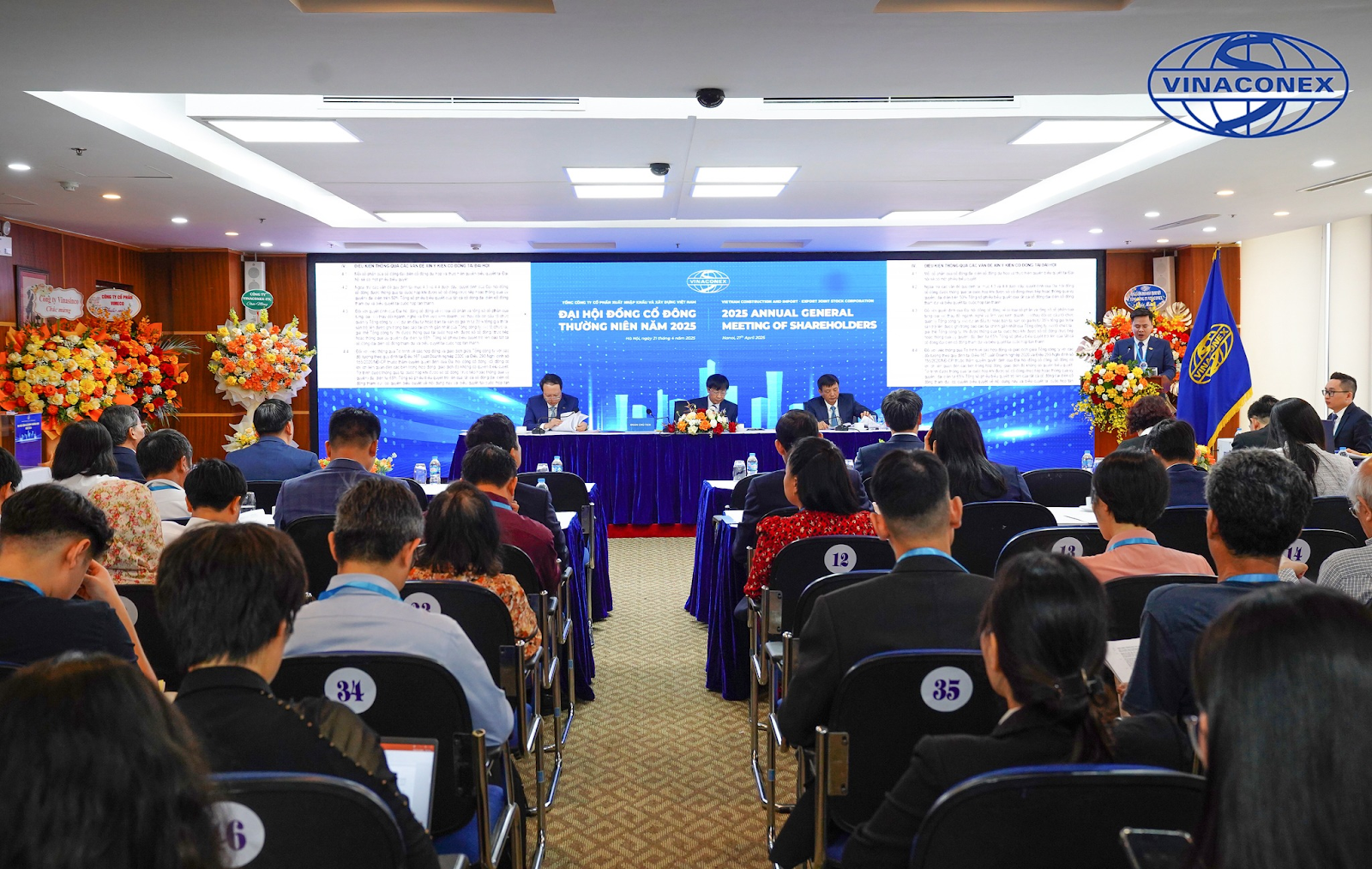 VINACONEX TỔ CHỨC THÀNH CÔNG ĐẠI HỘI ĐỒNG CỔ ĐÔNG THƯỜNG NIÊN 2025