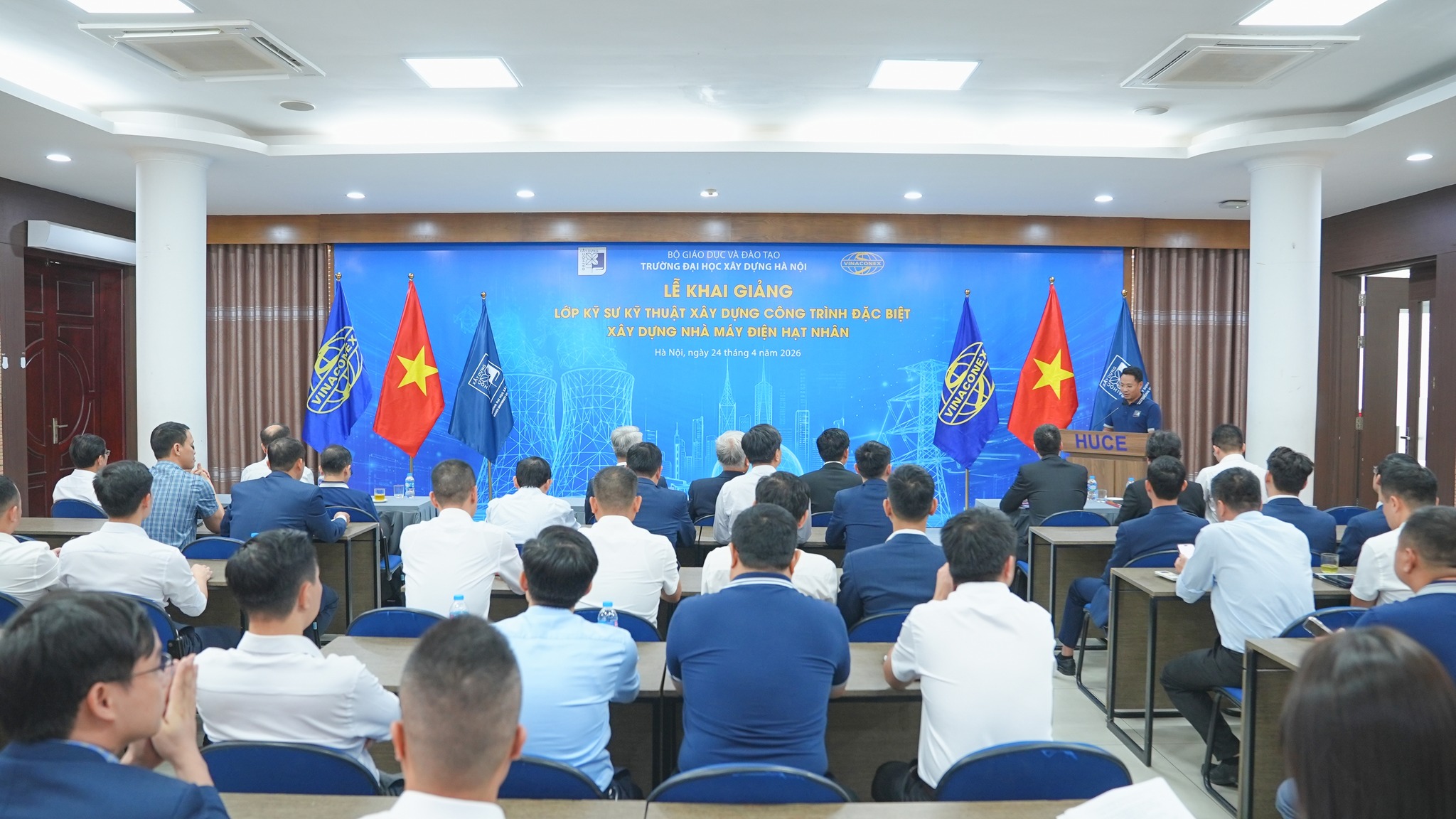 VINACONEX và Đại học Xây dựng khai giảng lớp đào tạo kỹ sư kỹ thuật xây dựng công trình đặc biệt khóa đầu tiên – Xây dựng nhà máy điện hạt nhân