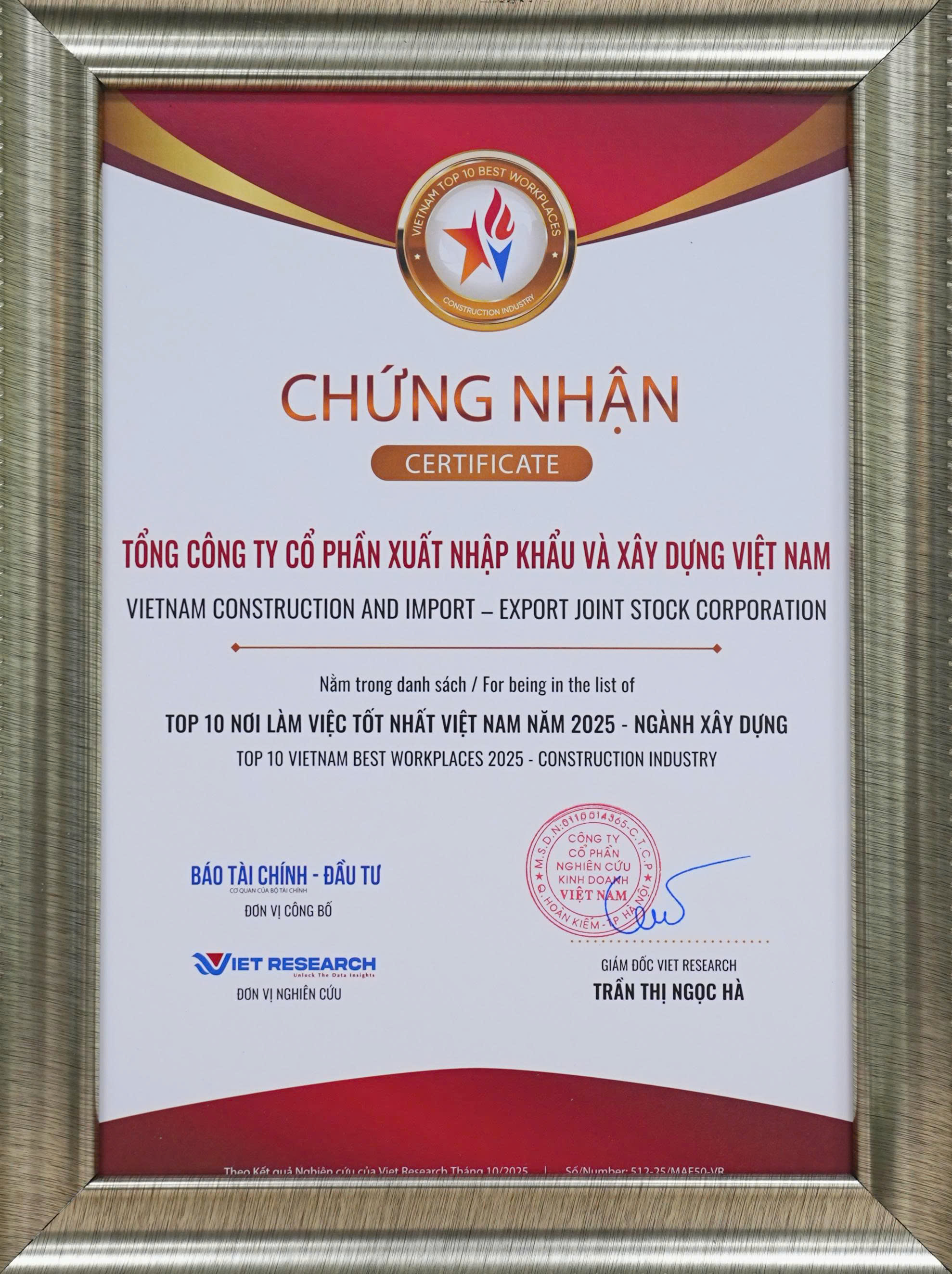 VINACONEX tiếp tục khẳng định vị thế nhà tuyển dụng hàng đầu ngành Xây dựng