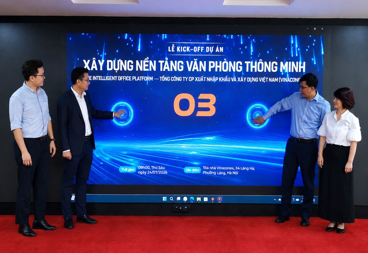 VINACONEX khởi động Dự án xây dựng nền tảng Văn phòng thông minh